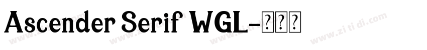 Ascender Serif WGL字体转换